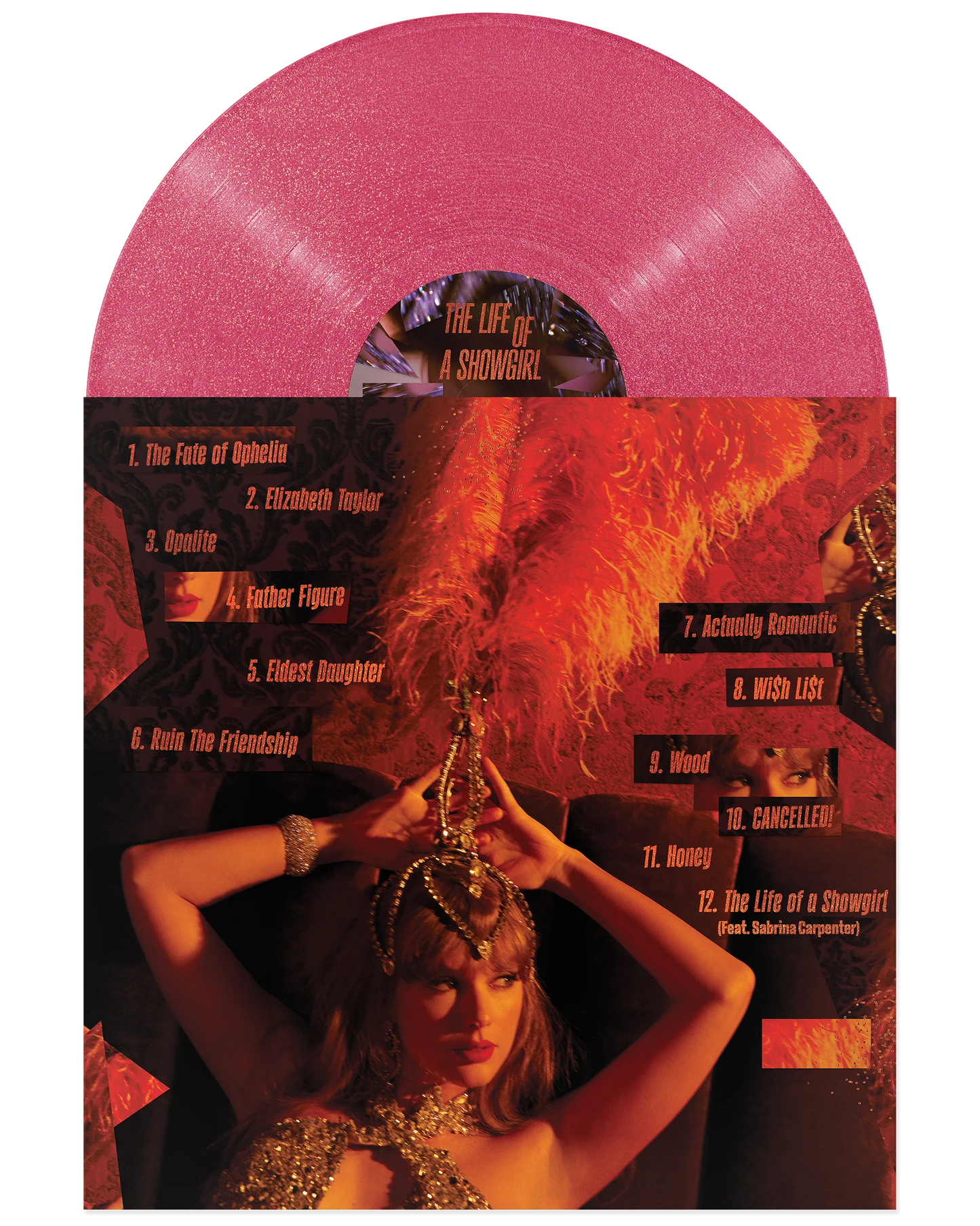 The Life of a Showgirl: Sequins Are Forever Magenta Glitter (Vinyl)
